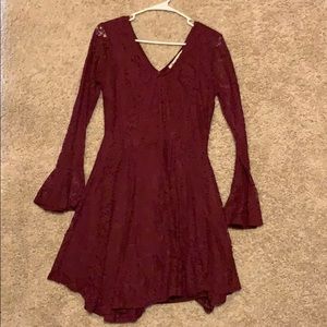 Burgundy Dress